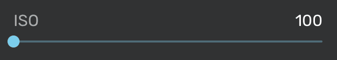 ISO slider