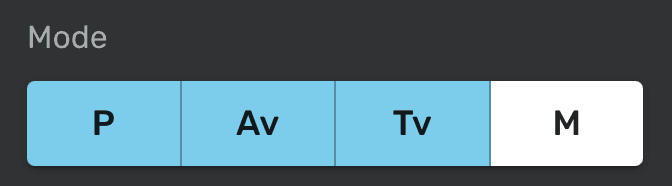 Manual mode button