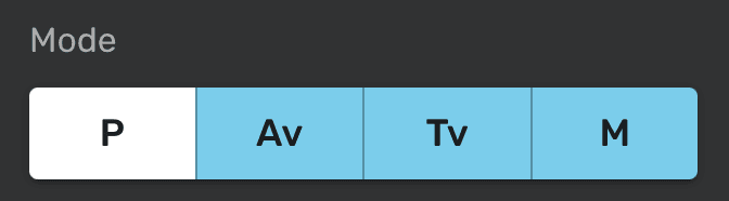 Program mode button