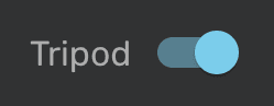 Tripod toggle