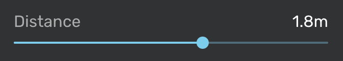 Distance slider